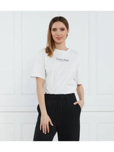 Calvin Klein Tricou COORDINATES LOGO GRAPHIC TRICOU alb