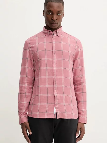 Tommy Jeans cămașă din regular portocaliu