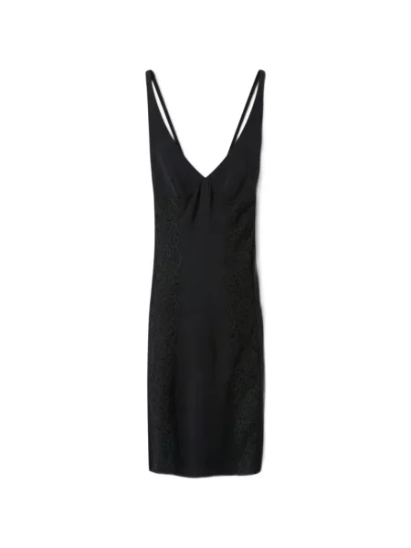 Rochie midi Stella Mccartney din dantelă negru