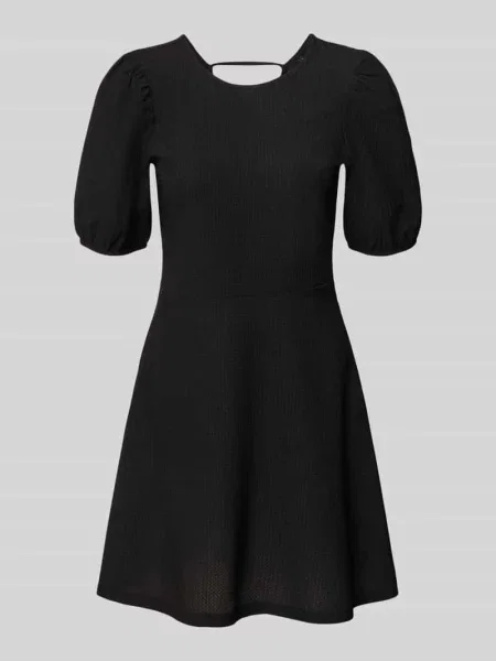 Sukienka mini lekko rozkloszowana z dekoltem na plecach model ‘SURI’ Only czarna