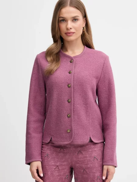 Hoss Intropia geacă de lână un singur rând de uni violet