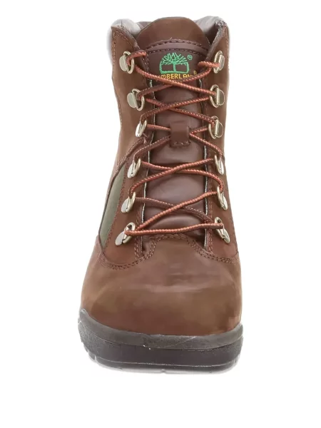 Botine Timberland cu șireturi din dantelă maro