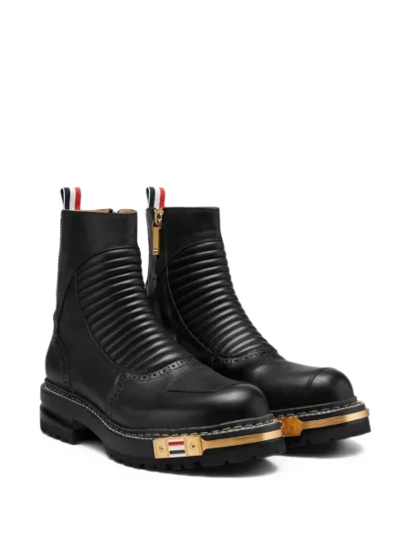 Botine Thom Browne din piele negru
