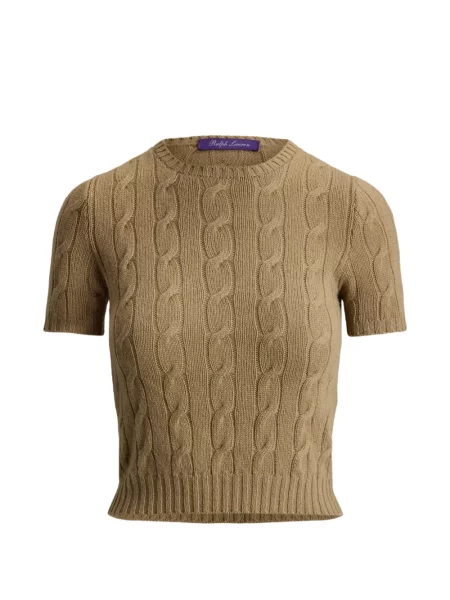 Scurt pulover Ralph Lauren Collection maro