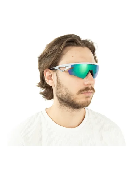 Okulary Oakley Sphaera Slash Matte Vapor z soczewką Prizm Road Jade białe