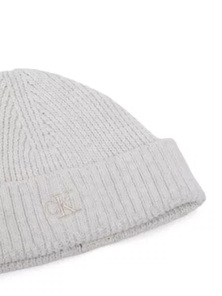 Set čiapka a šál Calvin Klein Jeans Knitted Scarf Beanie Giftbox Svetlosivá