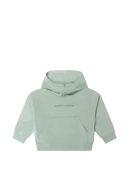 Bluza z kapturem dziecięca Emporio Armani zielona