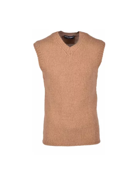 Sweter Dolce And Gabbana brązowy