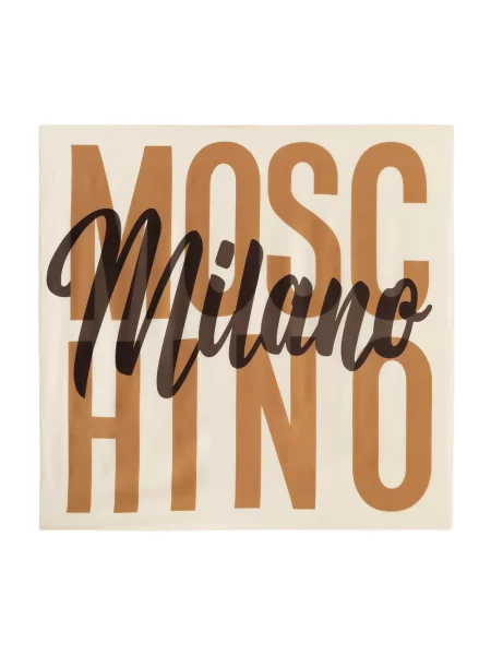 Moschino apaszka jedwabna beżowa