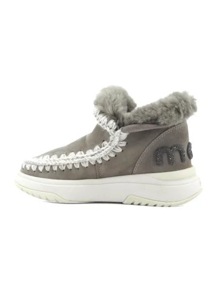 Buty do kostki Mou skórzane szare