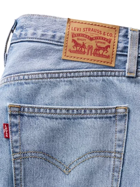 Blugi Levi's® cu model herringbone negru