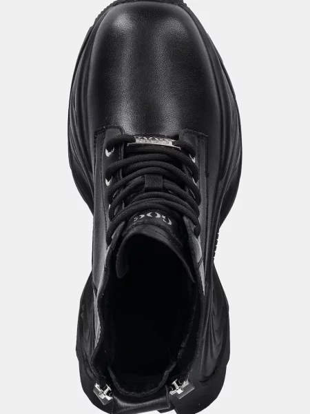 Кожаные кроссовки Goe черные