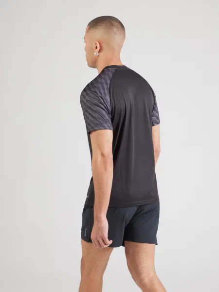 PUMA Tricou funcțional gri deschis / negru alb