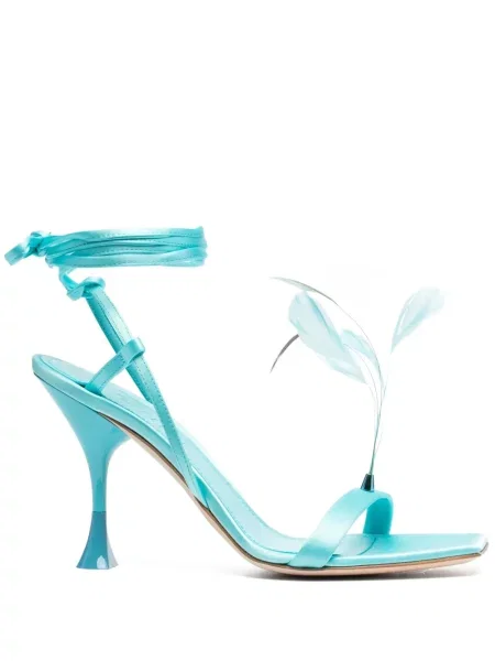 Sandale 3juin cu pene albastru