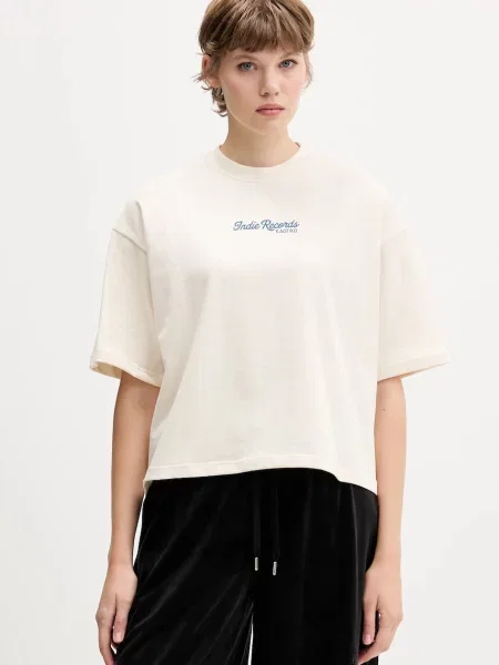 Kaotiko t-shirt z nadrukiem beżowy