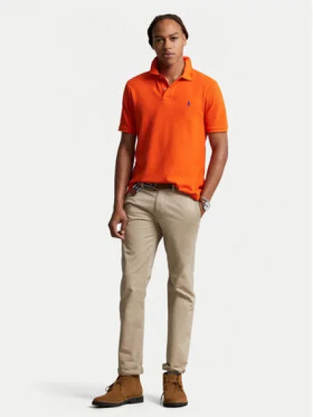 Krátké polotričko Polo Ralph Lauren oranžové
