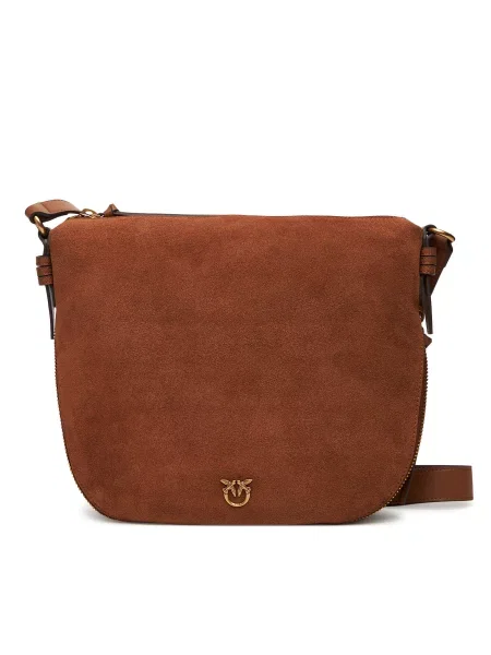 Сумка PINKO Hobo Zip Around Classic Al PLTT коричневий