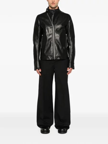 Geanta de piele Rick Owens asimetrică negru