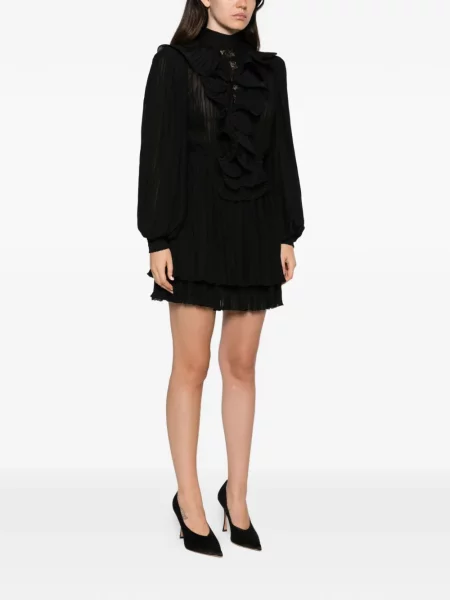 Rochie mini Babylone Paris cu volane negru