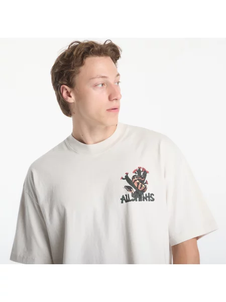 T-shirt AllSaints Cacti Ss Crew Graphic T-Shirt Dusk White L λευκό
