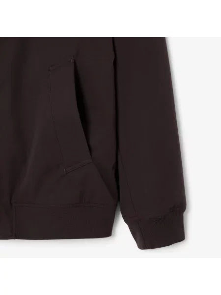 Lacoste Kurtka Bomber Ze Stójką Ciemnobrązowa brązowy