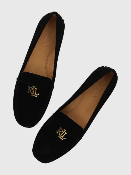 Lauren Ralph Lauren Велурени мокасини Barnsbury черно