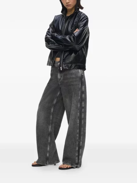 Široke traperice Karl Lagerfeld Jeans siva