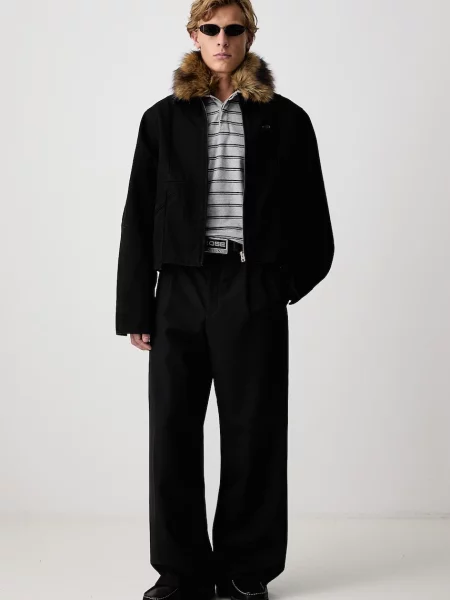 Vetements Cut-up Workwear κοντό μπουφάν ανδρικό μαύρο