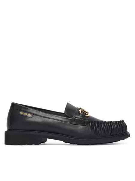LOVE MOSCHINO Mokasyny czarny