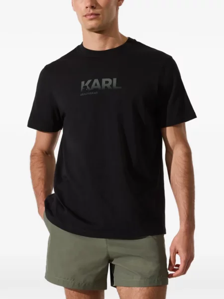 Tricou Karl Lagerfeld cu imagine negru