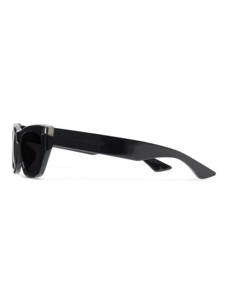 Okulary przeciwsłoneczne Alexander Mcqueen w geometryczne wzory czarne