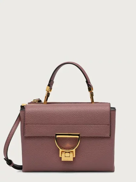 Geanta crossbody Coccinelle din piele roz