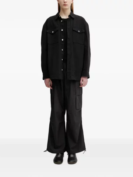 Pantaloni cargo Puma cu broderie negru