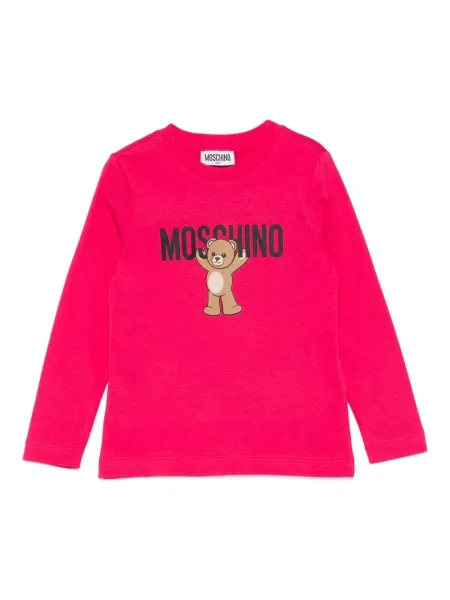 Top dziecięcy Moschino różowy