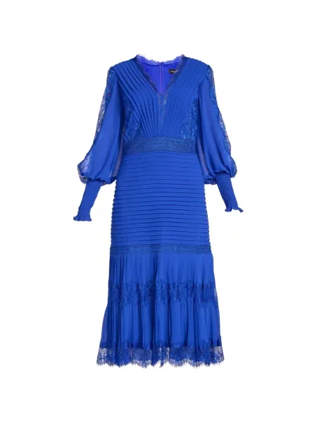 Rochie midi Tadashi Shoji din dantelă albastru
