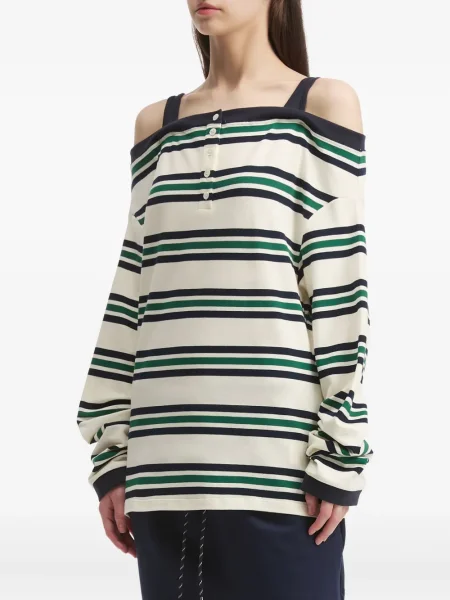 Top B+ab w paski biały