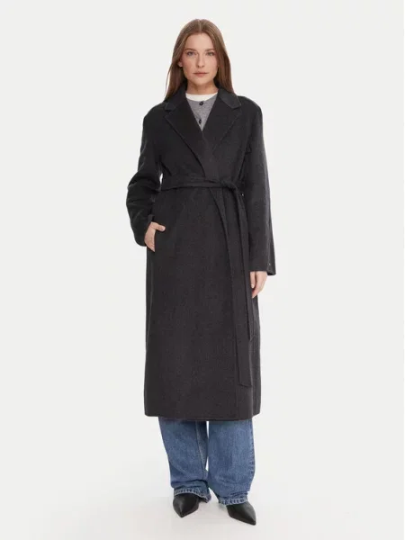 Tommy Hilfiger Płaszcz wełniany szary