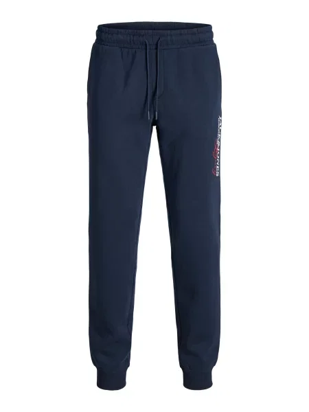 JACK & JONES Pantaloni JPSTGORDON albastru închis / roșu alb