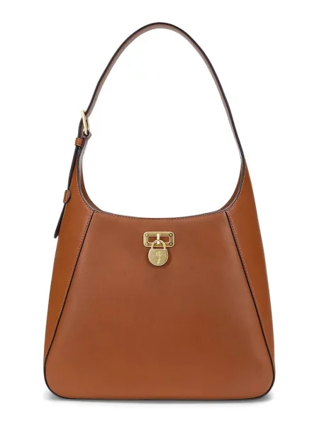 Lauren Ralph Lauren Kožená kabelka hnedá
