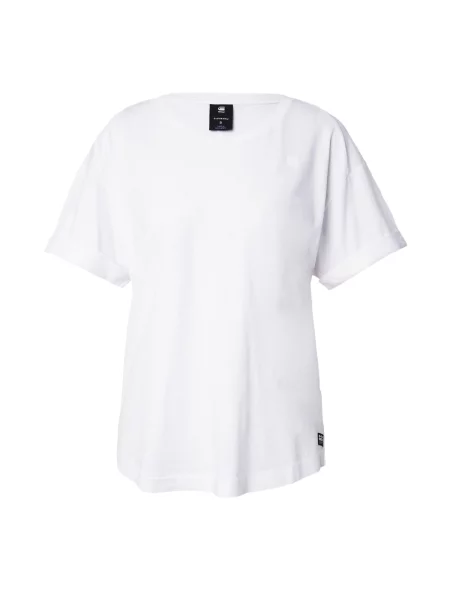 G-Star Raw Tricou Rolled Up alb