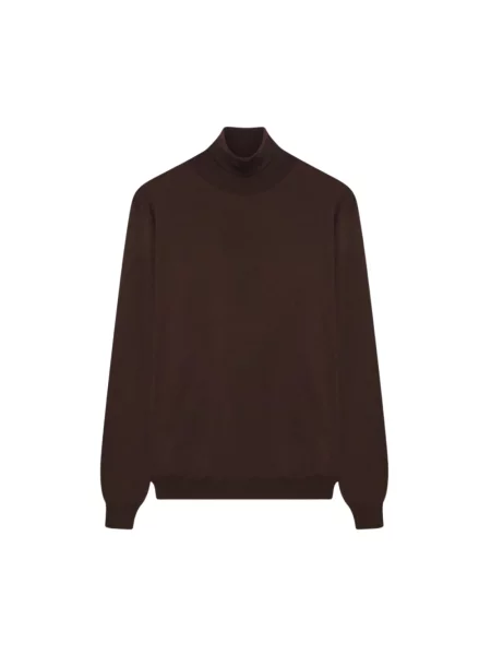 Sweter Lardini wełniany brązowy