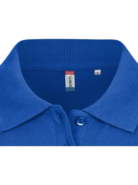 Clique Basic Polo – polo z bawełny Royal Blue niebieska
