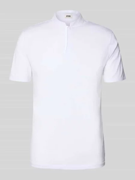 Koszulka polo o kroju slim fit ze stójką model LOUIS' Drykorn biała