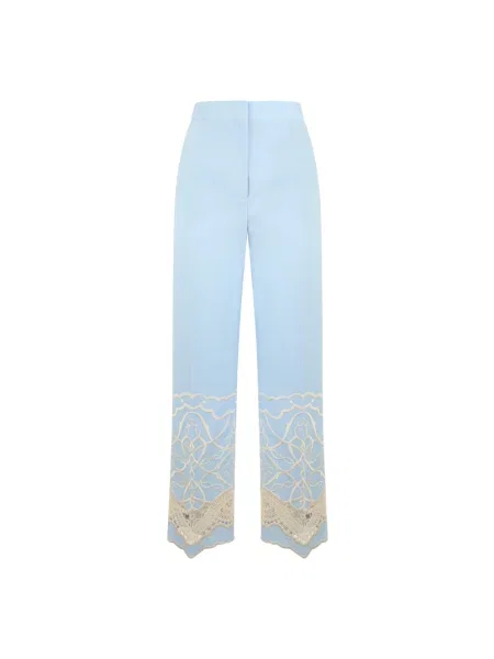 Spodnie Alberta Ferretti niebieskie