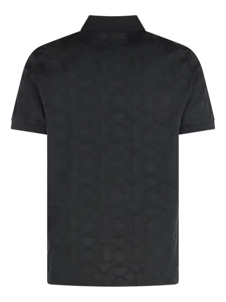 Polo Boss din jacard negru