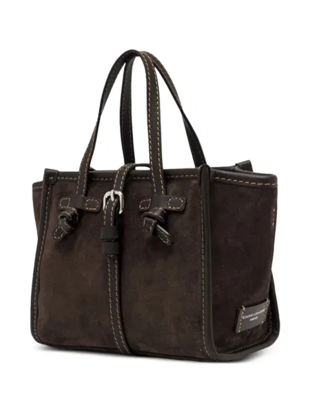 Τσάντα shopper Gianni Chiarini σουέτ καφέ