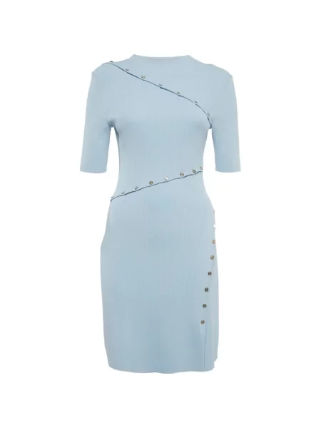 Rochie mini Maje tricotate albastru
