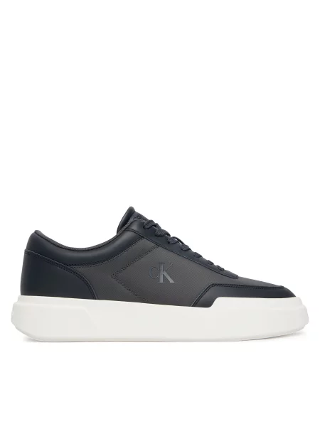 Sneakers Calvin Klein Chunky Cups Laceup Oxf Mix Mat Colorat albastru