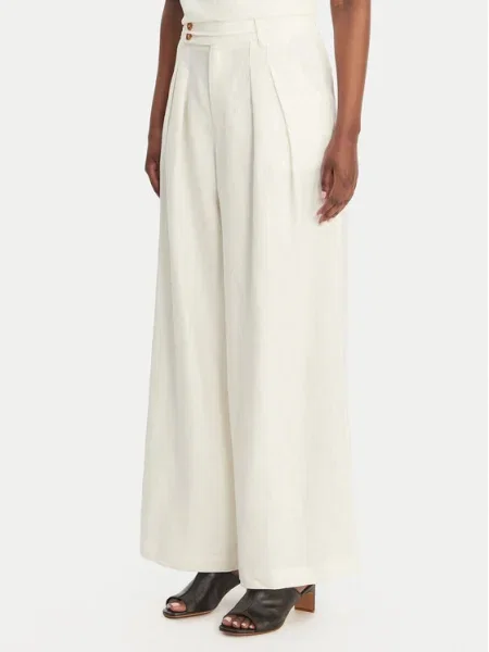 Eleh Palazzo nadrágok Wide Leg fehér