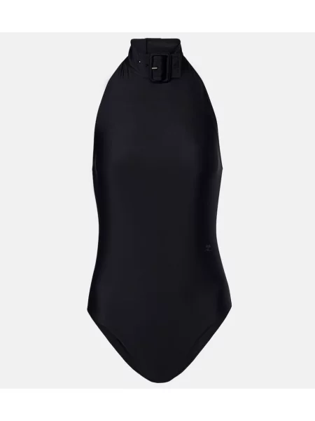 Body Courreges cu cataramă negru